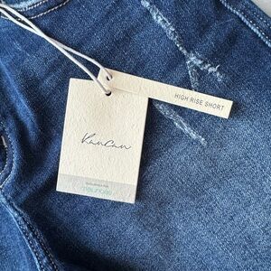 KanCan Blue High Rise Jean Shorts Classic Denim